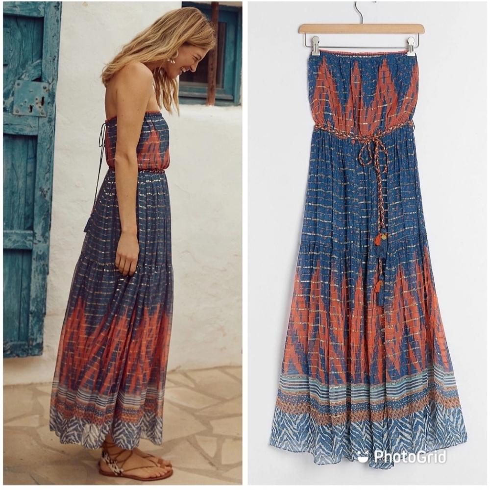 Anthropologie Verb Pallavi Singhee Nora  Maxi Dress NWT